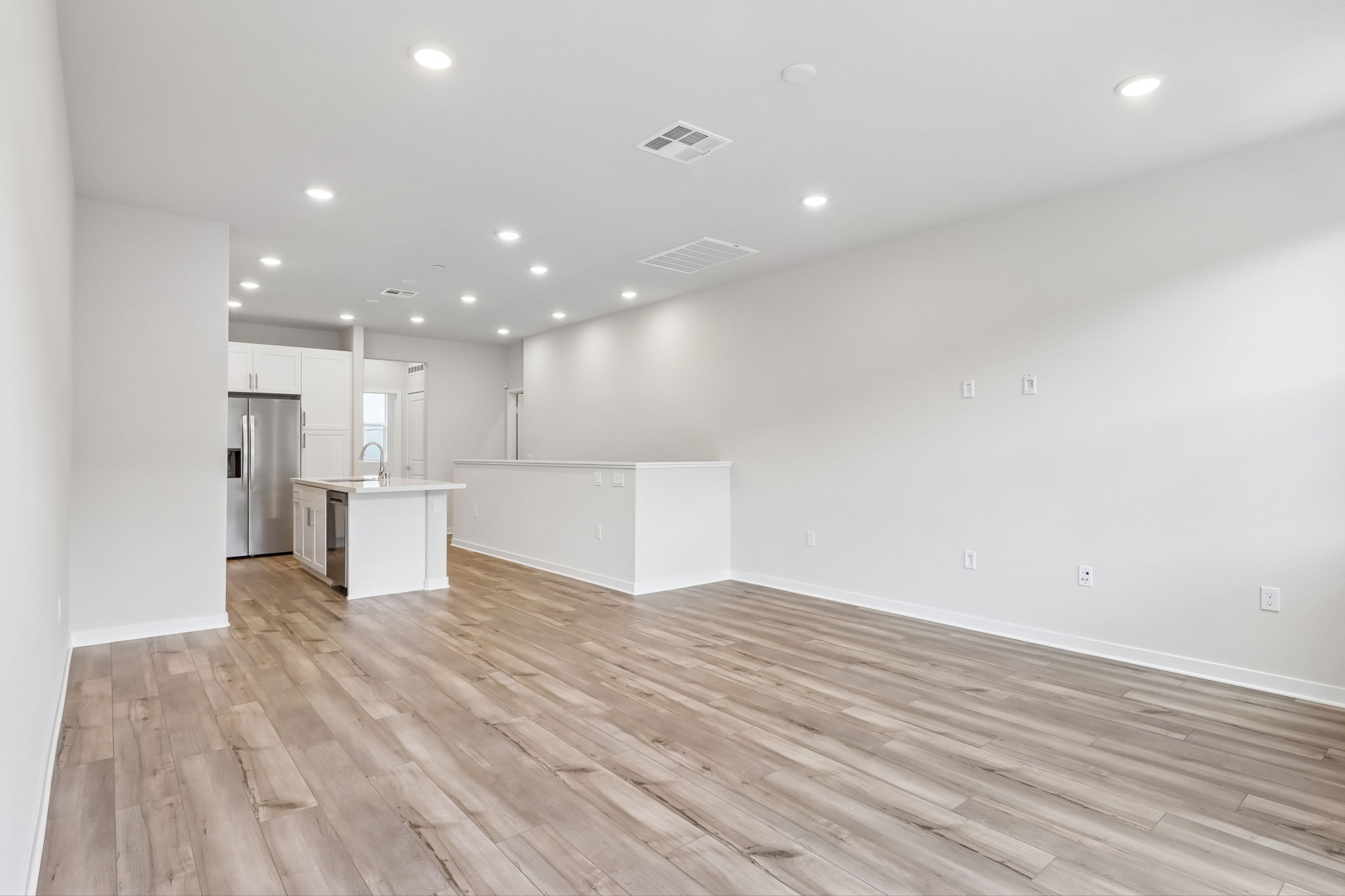 A large empty room.