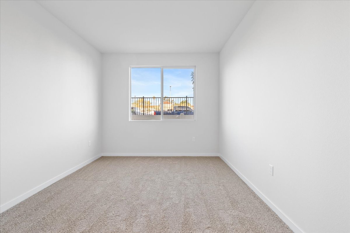 A room with a window.