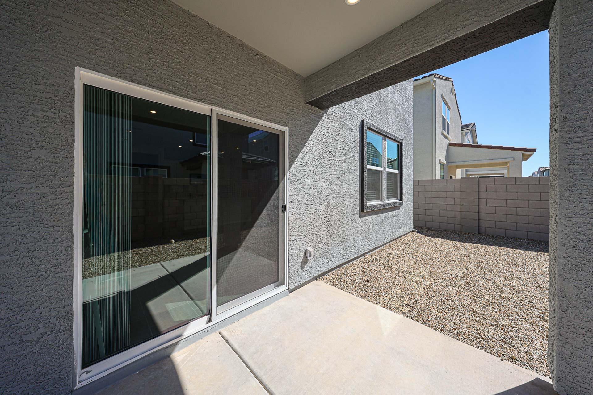A building with glass windows.