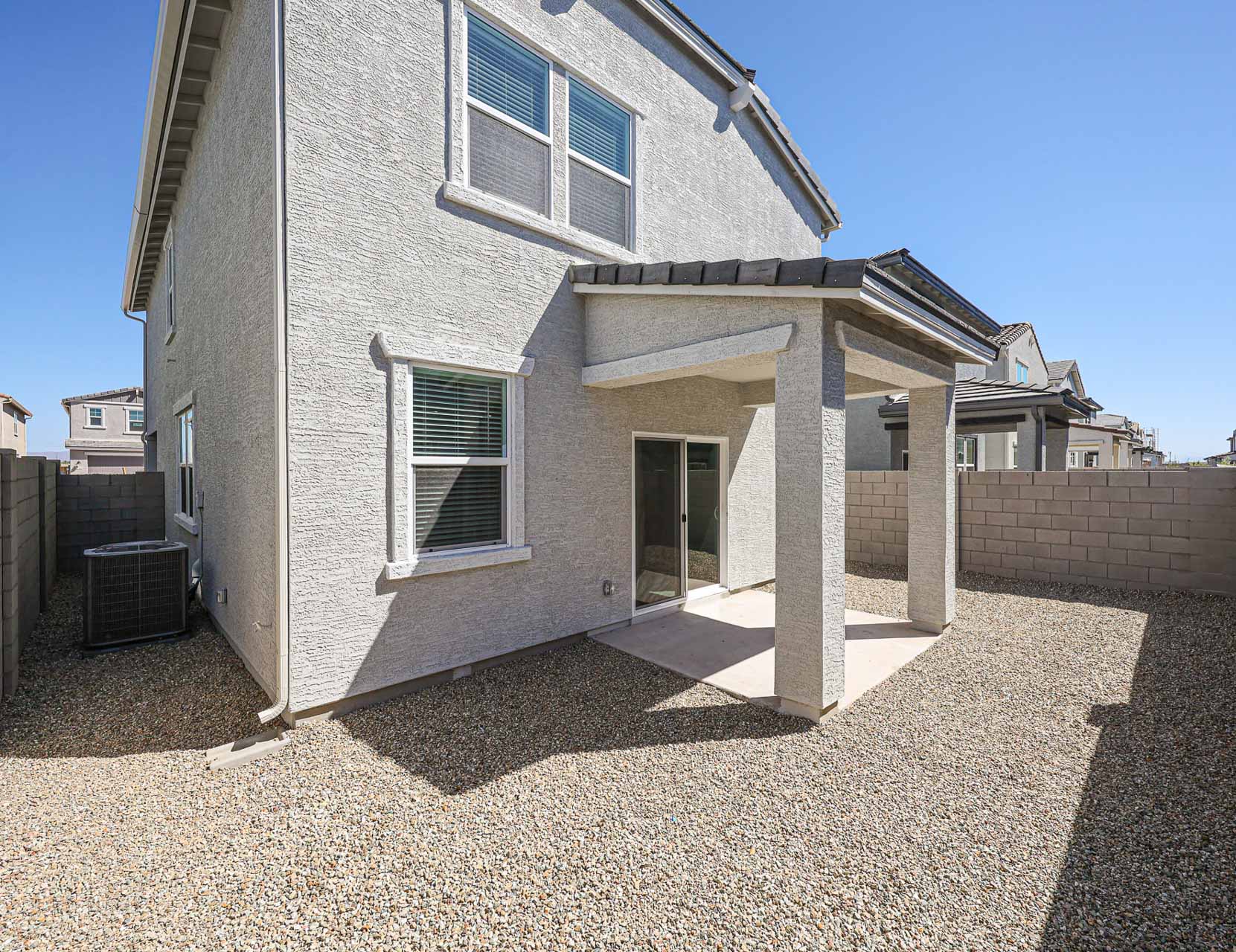 A house with a garage.