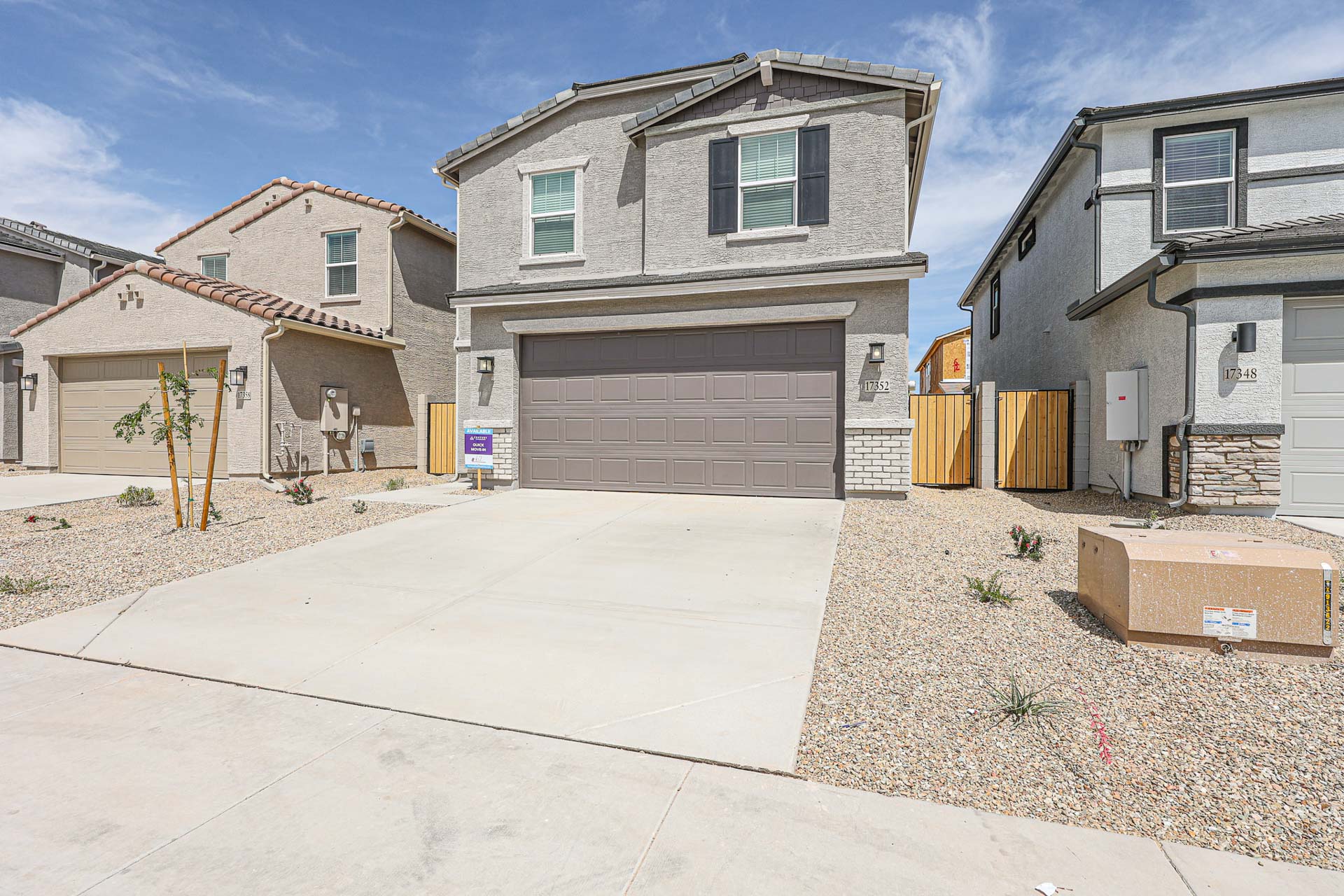 A building with garages and a garage.
