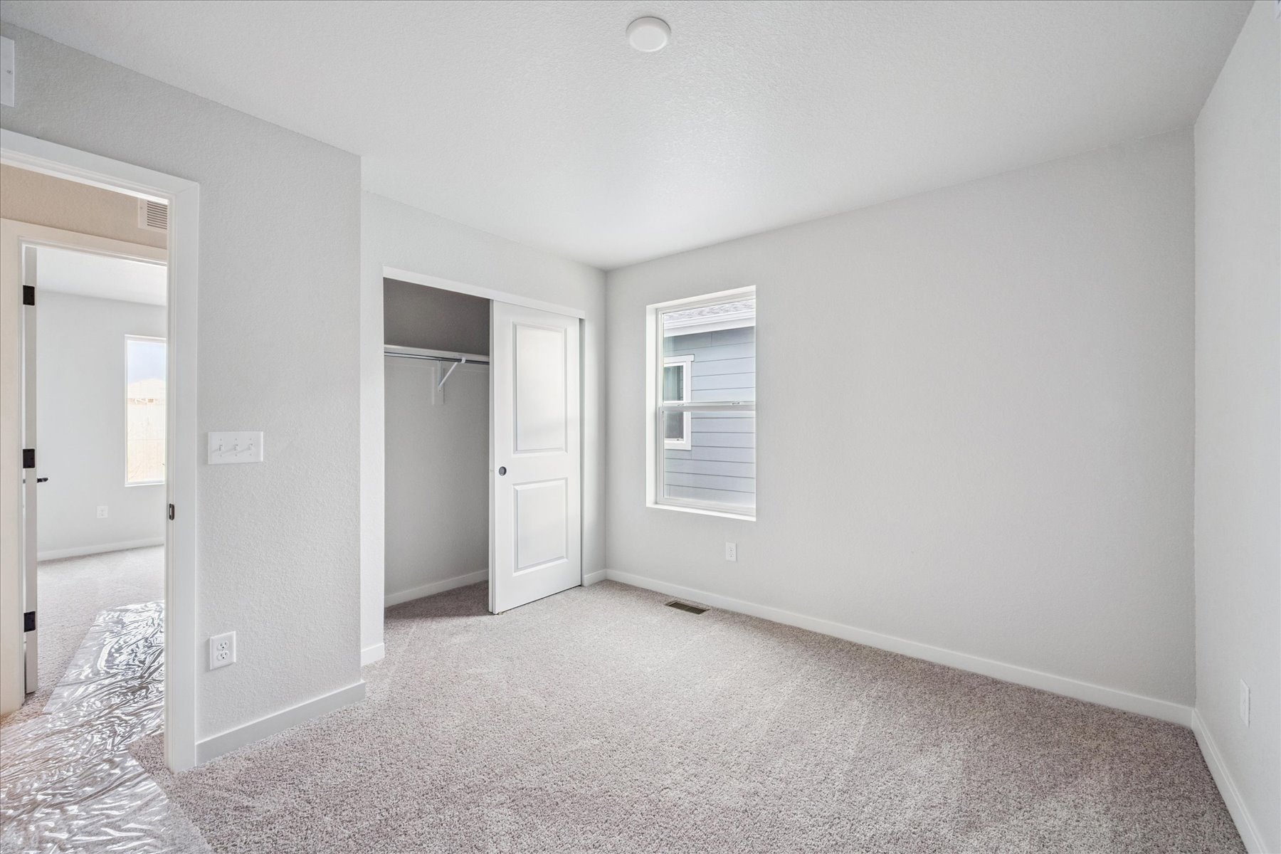 A room with white walls.