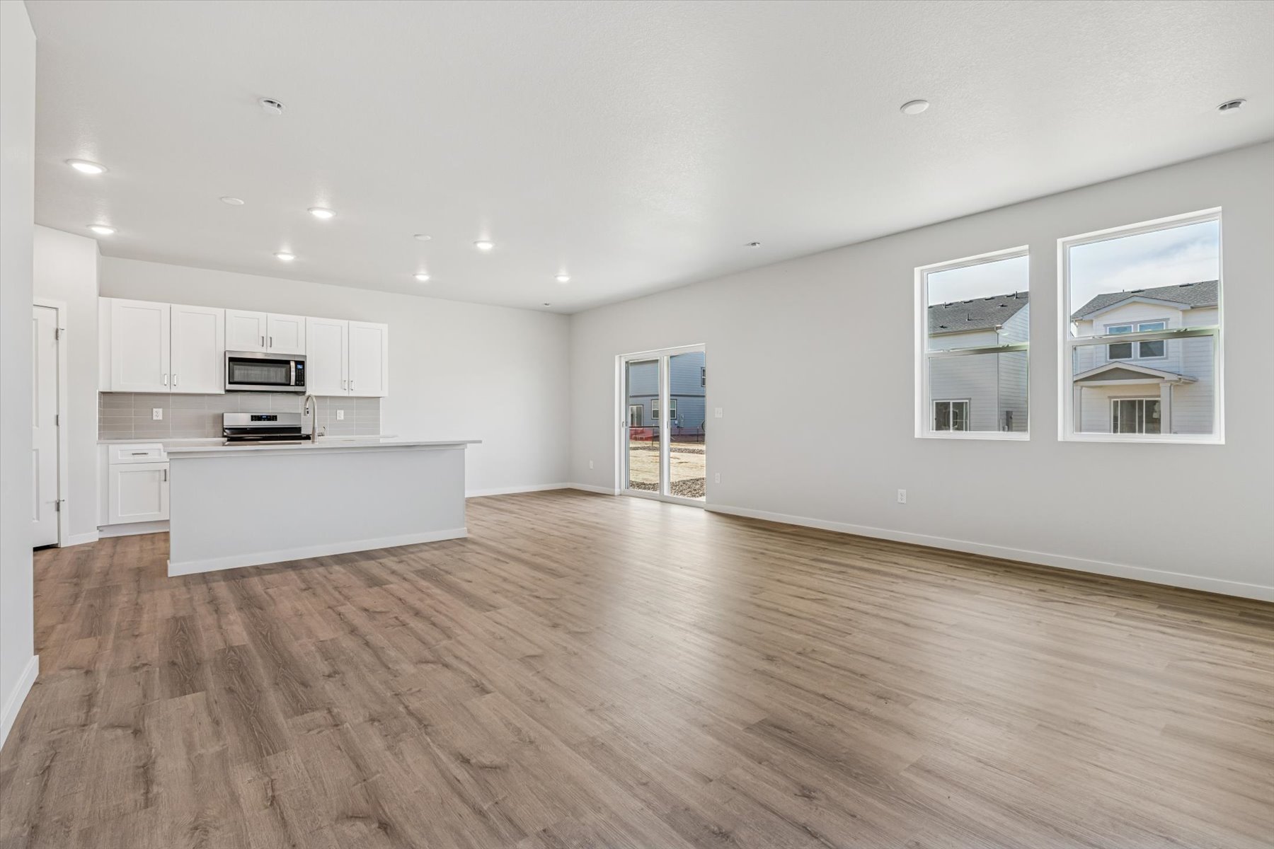 A large empty kitchen.