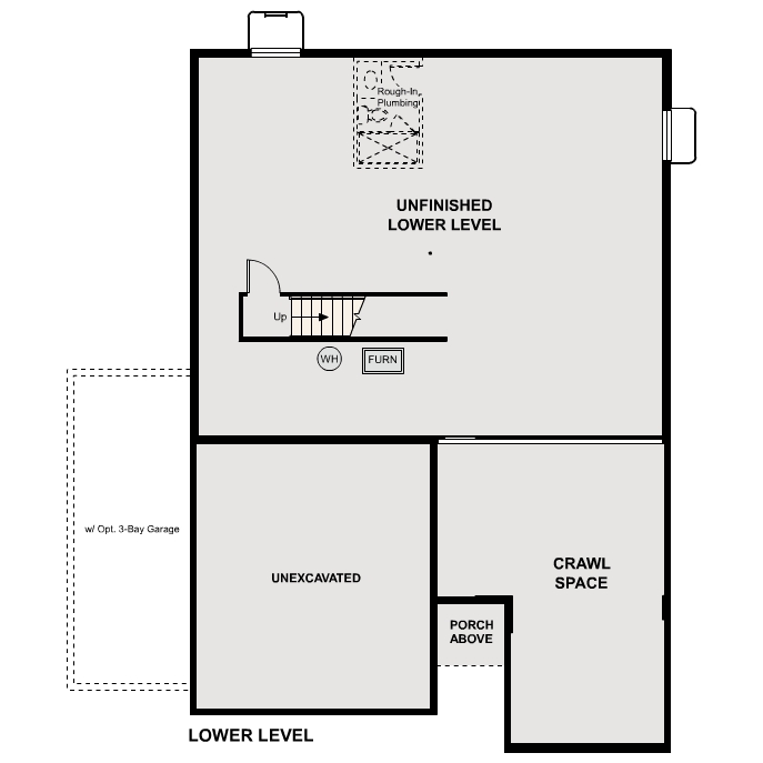 Diagram. Cimarron Floorplan, Standard Basement