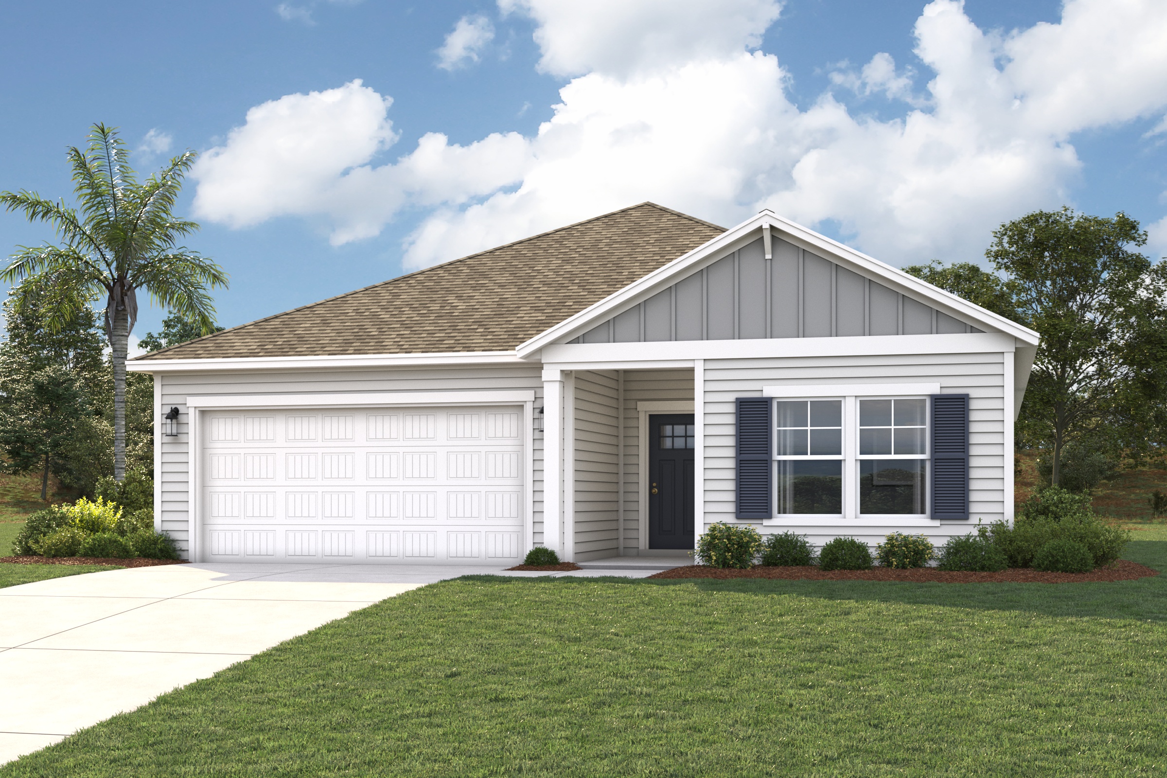 Sutherland II Elevation A12 Exterior Render at Daytime