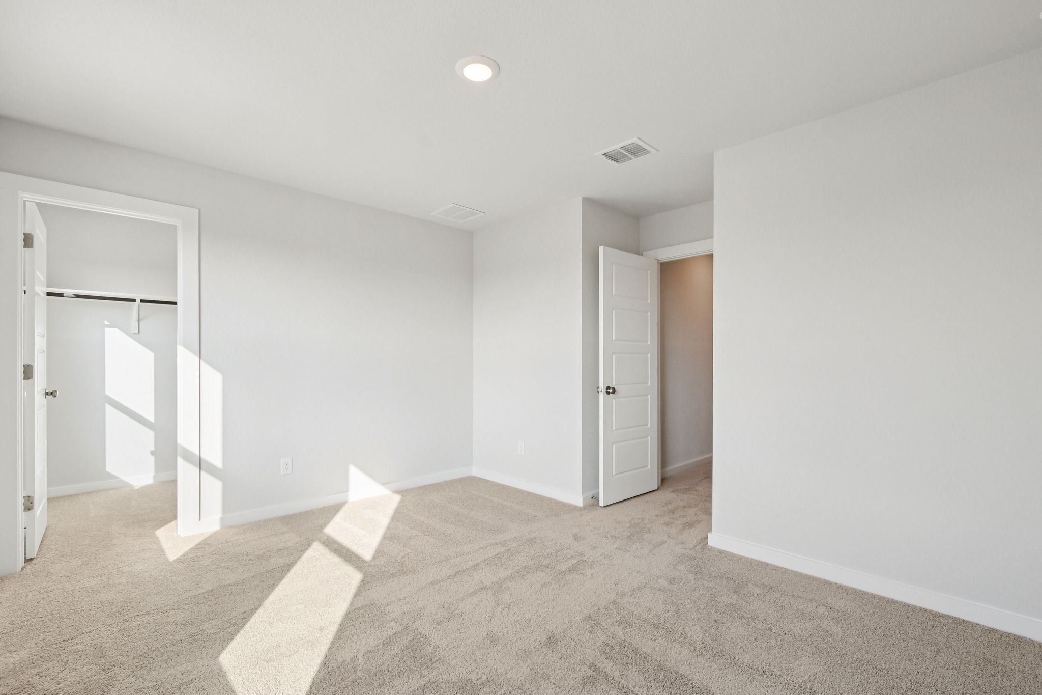 A room with white walls.