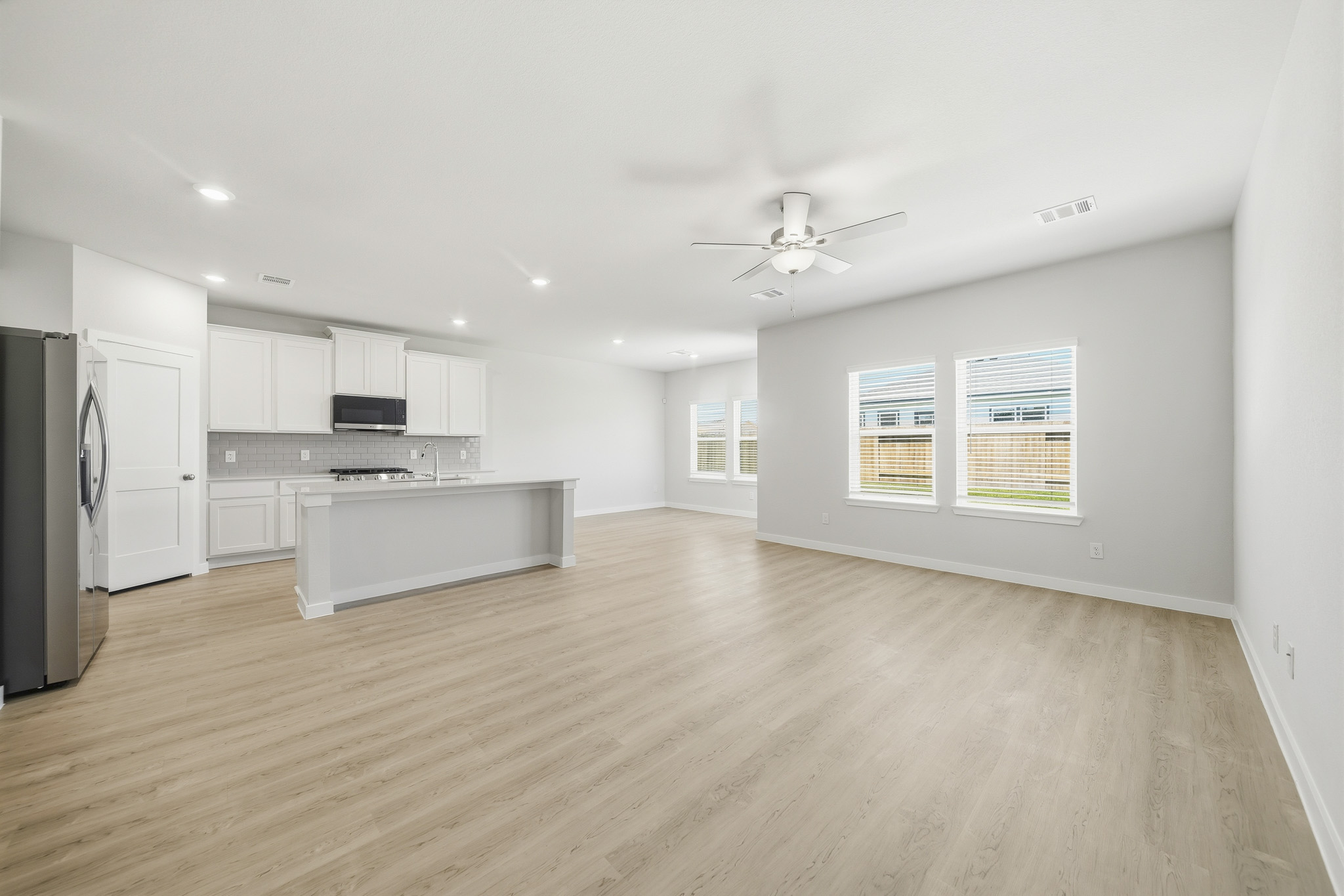 A large empty kitchen.