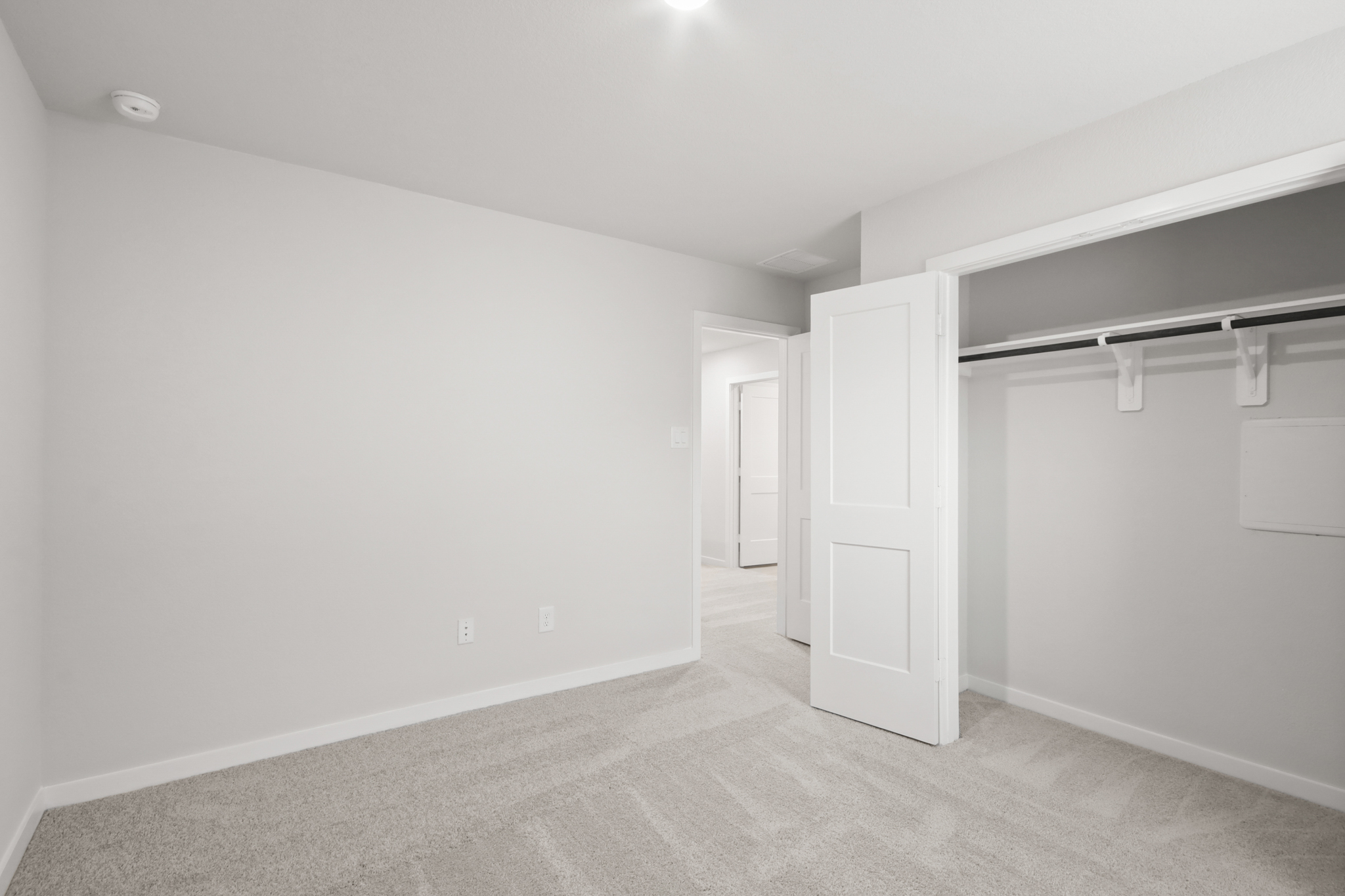 A room with white walls.