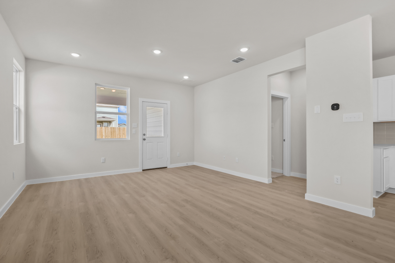 A room with white walls.