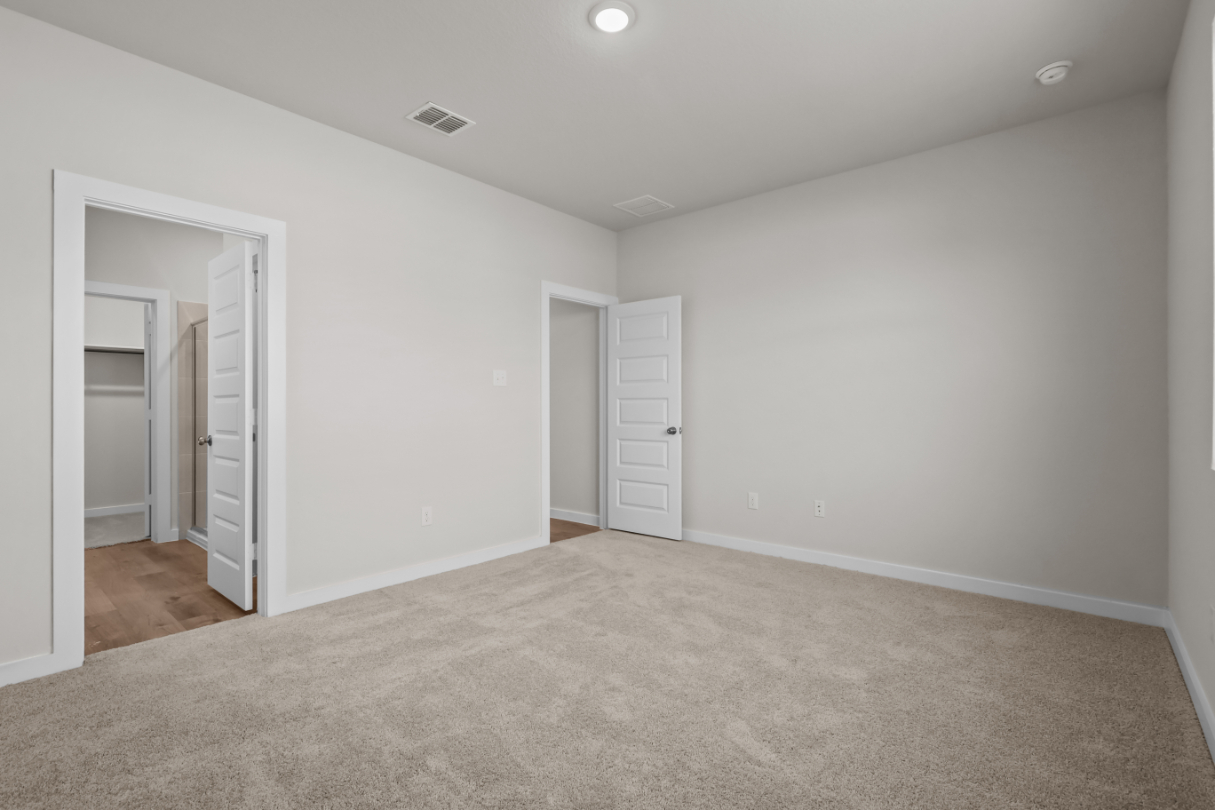 A room with white walls.