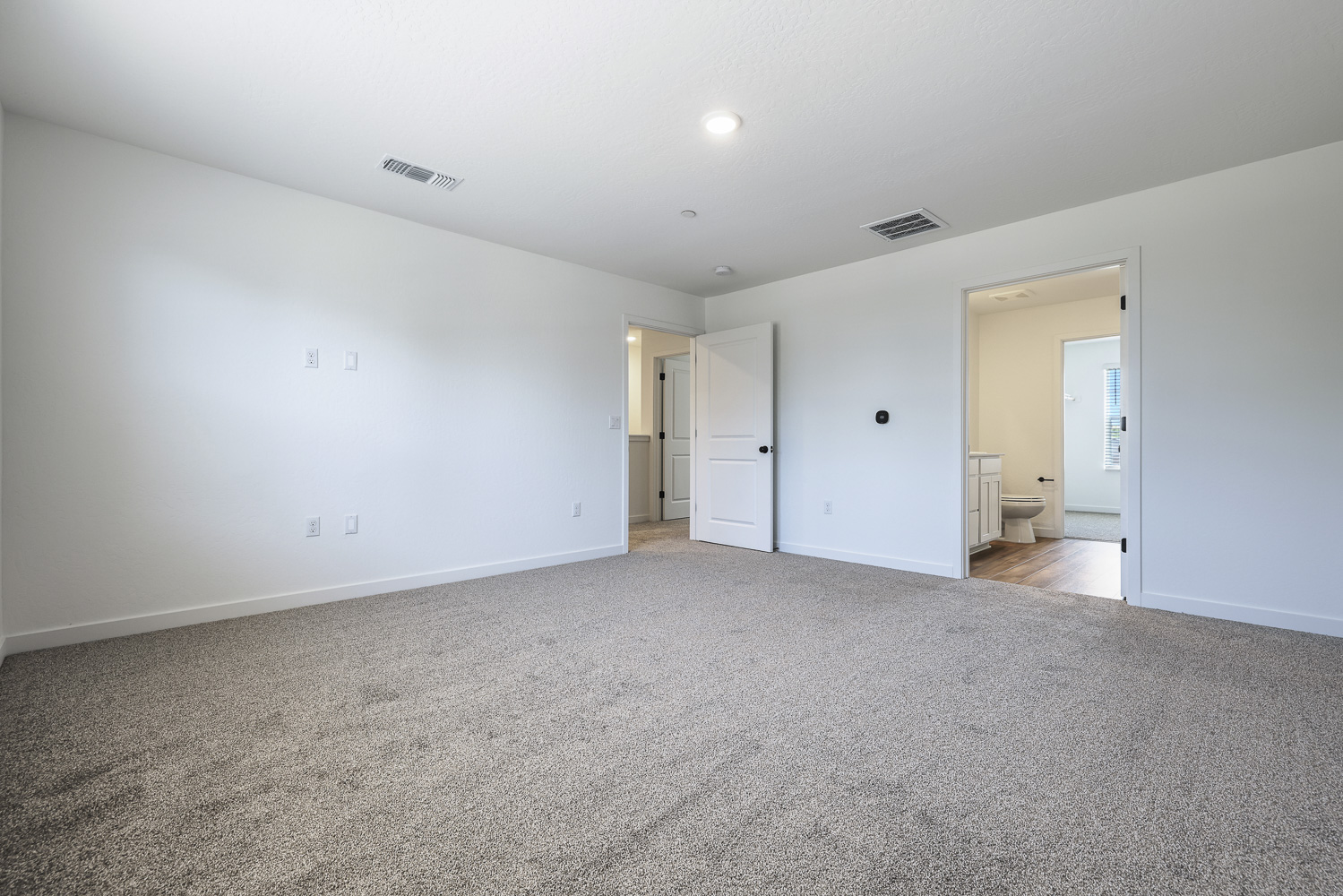A room with white walls.